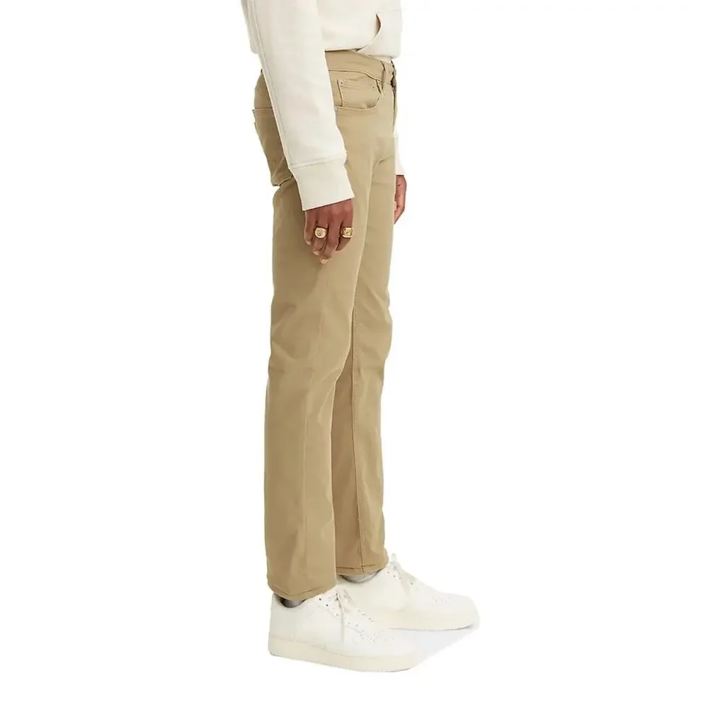 Levi’s 511 Slim All Seasons Tech Pants Tan Straight-Leg Stretch 28x30 Pockets